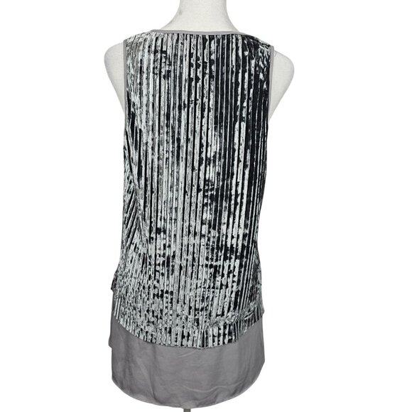 Shiny Pleated Dress Regency Core Party Glam Velvet Gray Origami by Vivien M - Picture 3 of 16